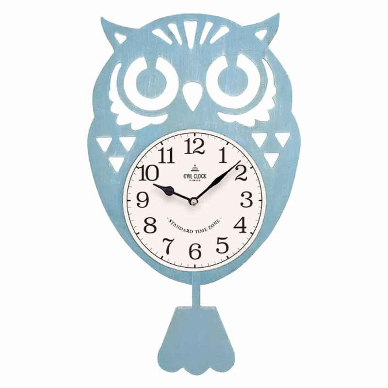 ケーアイジャパン 振り子時計 フクロウ 掛け時計 壁掛け 時計 アナログ