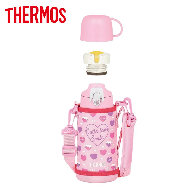 サーモス 水筒 ２ウェイボトル 真空断熱 600ml ピンク 遠足 FJJ-601WF PKW