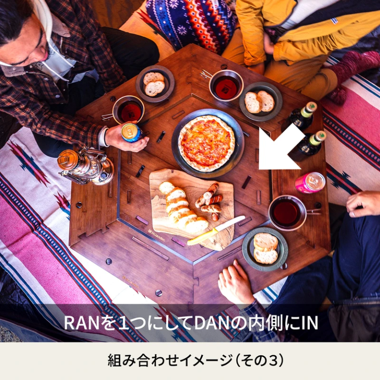 即納在庫品] ハイランダー ヘキサゴンテーブル RAN