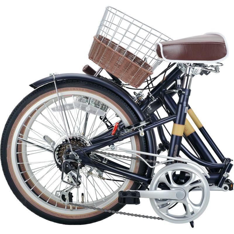 キャプテンスタッグ 折りたたみ自転車 エリーサ FDB206 ダーク
