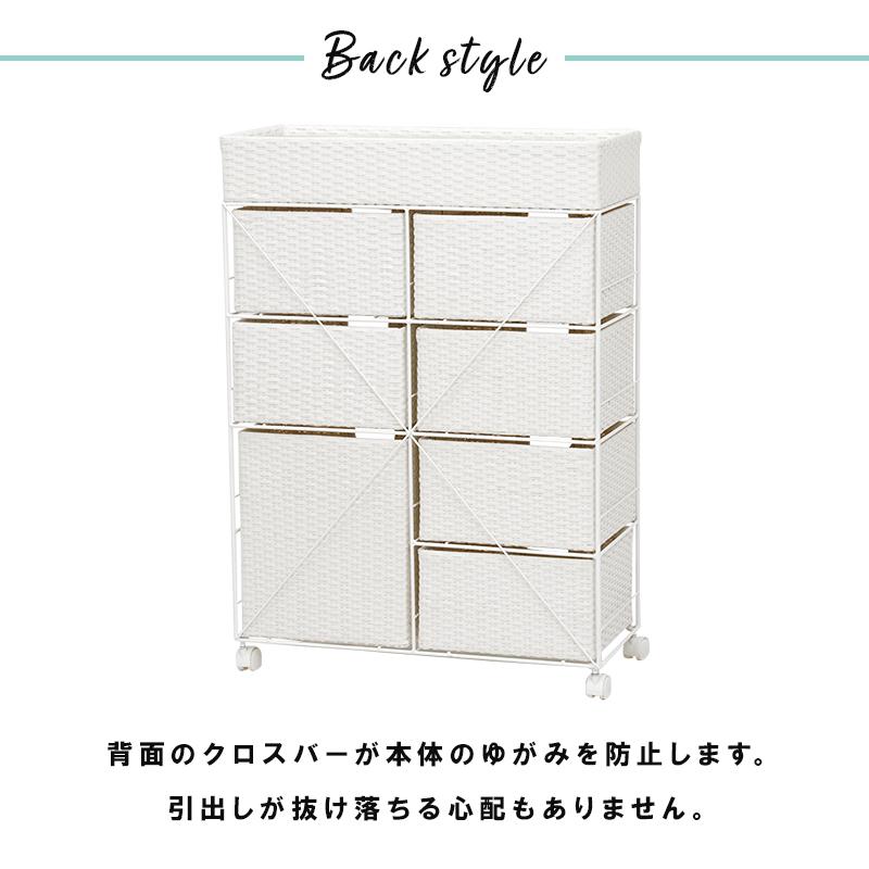 あ*ん様 アウトレット【送料無料・新品】ラタン風★サニタリー★ワイドランドリーチ 萩原 ランドリー RAN-2418GY グレー 収納 サニタリー 衣類収納
