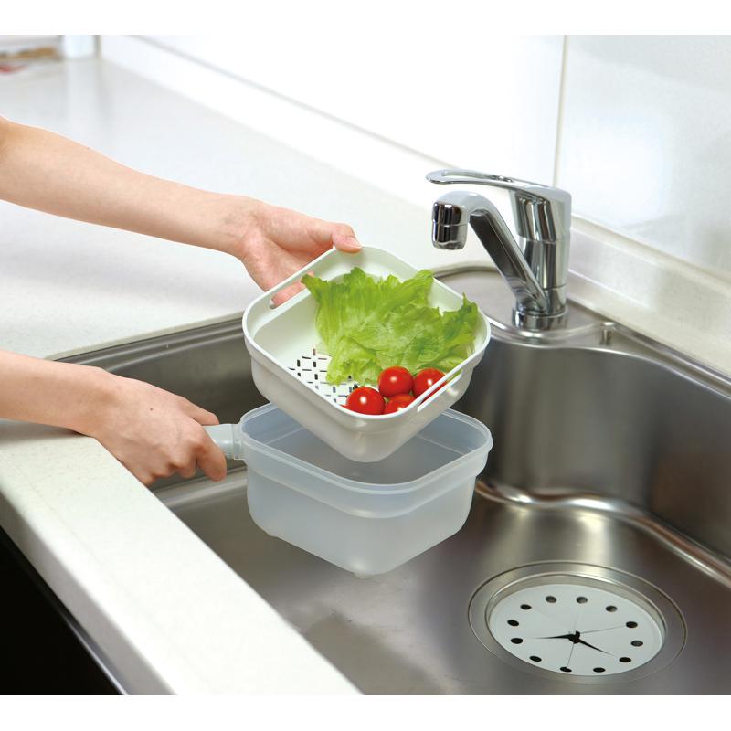 パール金属 Simplice 3プレート野菜調理器ザル・ボウルセット