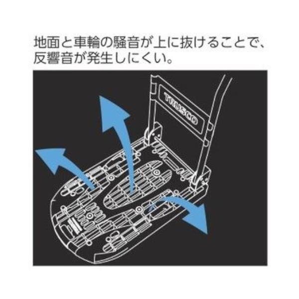 TRUSCO(トラスコ) 軽量樹脂運搬車 カルティオ MPK-720-BK 折りたたみ 固定キャスター 省音キャスター 均等荷重200kg -  ホームセンターバロー公式オンラインショップ