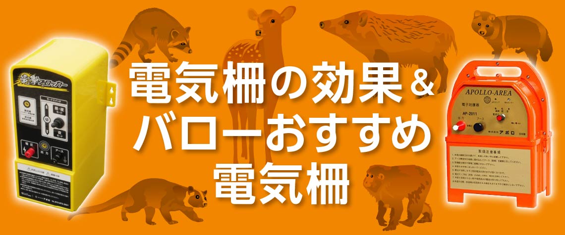 電気柵の効果とバローおすすめ電気柵