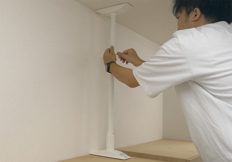 奥の壁側にセット