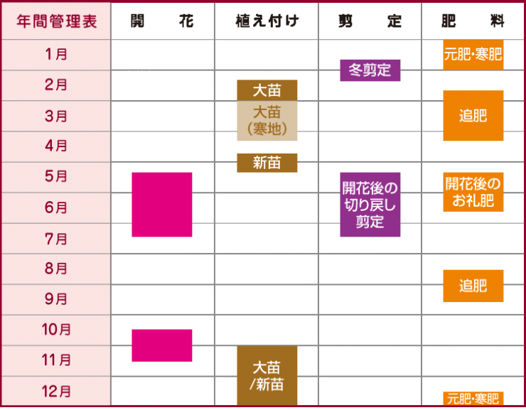 年間管理表