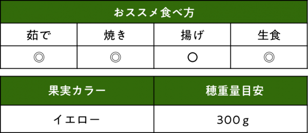 トウモロコシ 味来